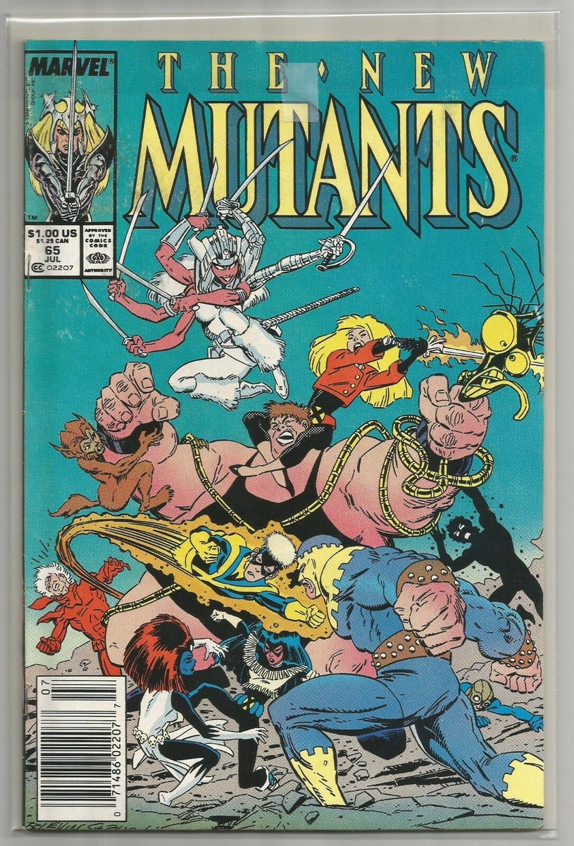 THE NEW MUTANTS #65 JULY 1988 VERY FINE CONDITION, $8.00