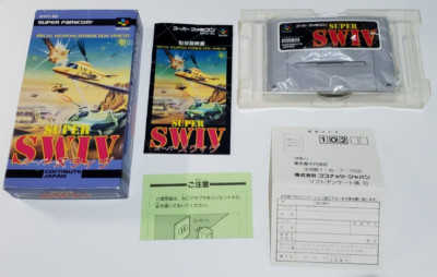 SUPER SWIV Super Famicom Japan NTSC-J komplett