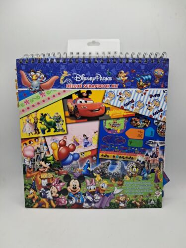Disney Parks Deluxe Scrapbook Kit EXCLUSIVE Pixar Stickers And Paper Sheets Used - Picture 1 of 17