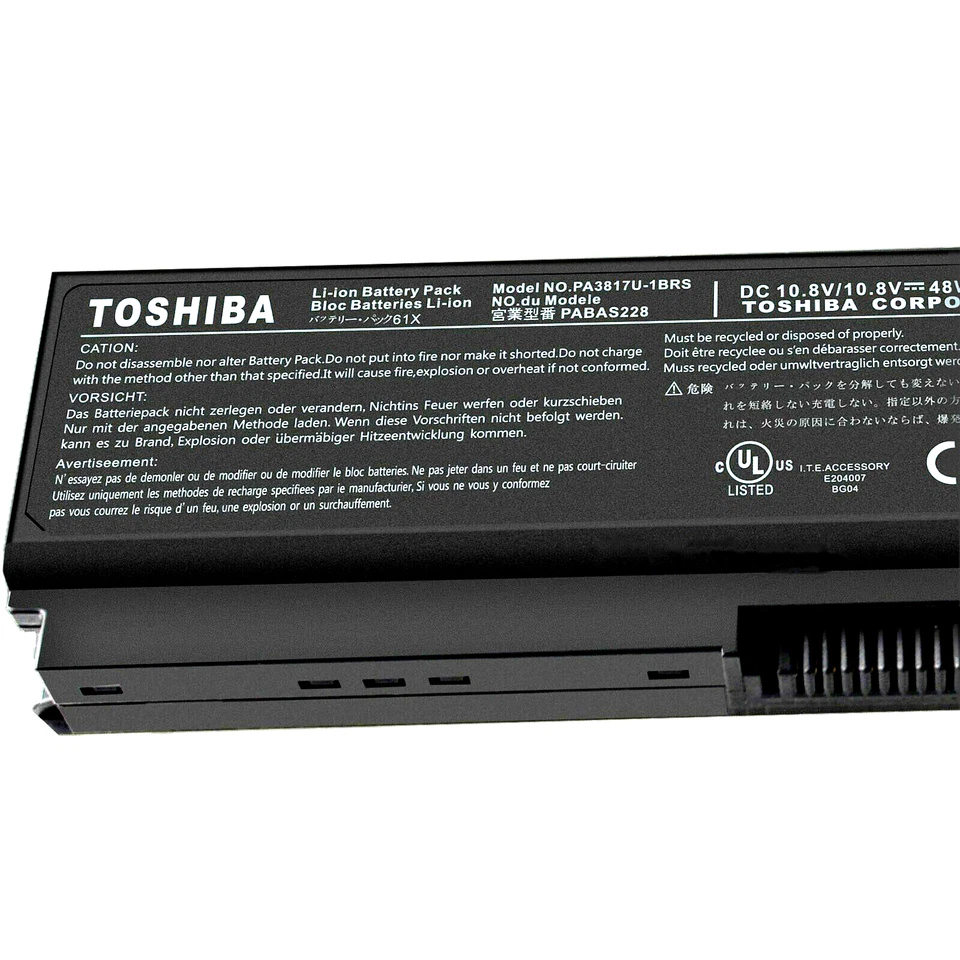 Genuine OEM PA3817U-1BRS Battery for Toshiba Satellite L745 L750 L755 L755D 48Wh - Image 3 of 4