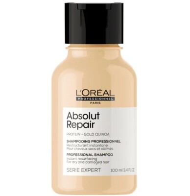 Shampoo Absolut RepaiR ReparadoR Gold Quinoa +ProteiN 100ML Serie Expert