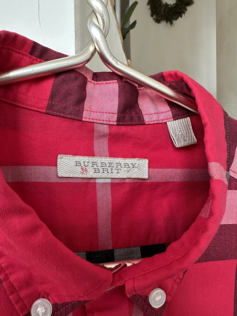 BURBERRY BRIT◆バーバリーブリット/長袖シャツ/S/レッド/ストライプ 楽天市場】バーバリー BURBERRY シャツ メンズ チェック