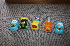 Lot 5 Vtech Go Go Smart Wheels Vehicles Lights Sound Tow Cement Race Convertible