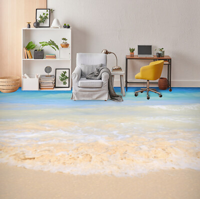 3D Seaside Sandy Beach PKE1992 Floor WallPaper Murals Wallpaper Mural Print Bea