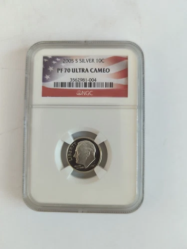 2005-S Silver Roosevelt Dime 10C NGC PF70 Ultra Cameo