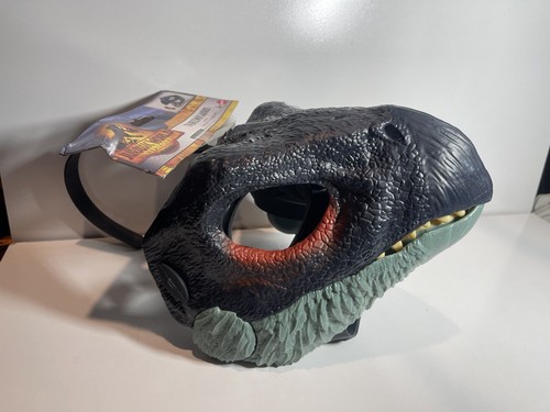 Nueva máscara de dinosaurio Mattel Jurassic World Dominion Therizinosaurus (15a) - Imagen 2 de 3