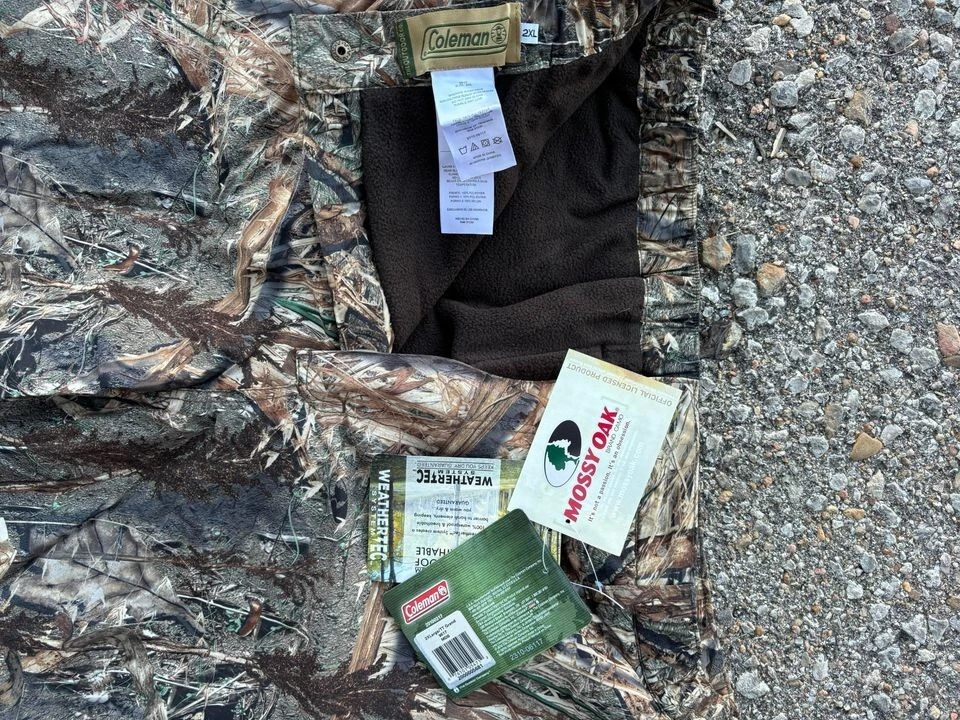 NUEVO Pantalones de Caza Coleman Impermeables Forrados de Vellón Roble Mossy Pato Ciego 2XL Foto 3 de 3