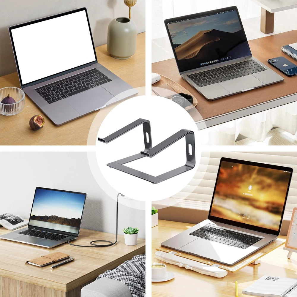 Aluminum Laptop Stand Ergonomic Stable PC Notebook Riser Holder