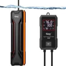 hygger 300W Submersible Aquarium Heater, Adjustable Fish Tank Heater Digital