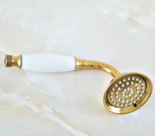 Golden Brass Ceramic Telephone Style Shower H...