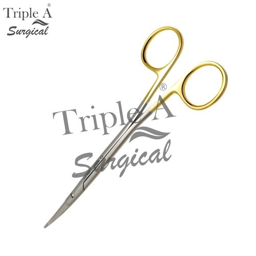 TC Gorney Freeman Scissors 7" Curved Flat Tip German Stainless Steel Custom Made - Picture 8 of 10