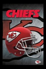 Kansas City Chiefs 1 Helmet  NFL FOOTBALL TEAM  Sports -MAGNET