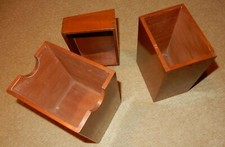 Small Wooden Nesting Storage Boxes for Multiple Uses - 1970 s - Nicely Finished