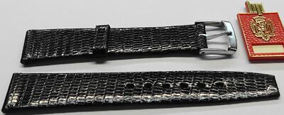 Bracelet De Montre Cuir Noir LIP Pour Femme - Largeur 14mm - Neuf Sans Boîte