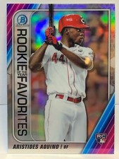 Aristides Aquino -2020 Bowman Chrome RC Rookie Of The Year Favorites Reds