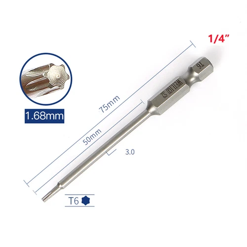 HKDZ Torx Screwdriver Bits T3,T4,T5,T6,T7,T8,T9,T10,T15,T20,T25,T27,T30,T40-T50 - Picture 46 of 65