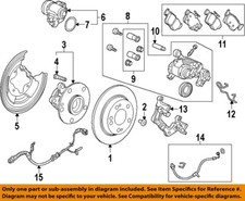 HONDA OEM 19-22 Civic Rear Suspension Brake Components-Brake Pads 43022TXMA02