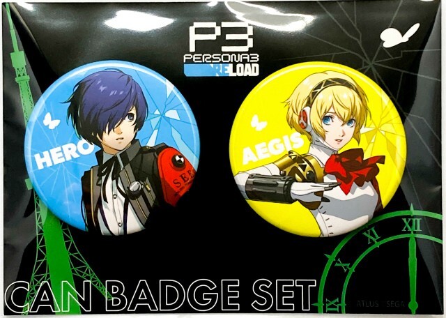 PERSONA 3 Reload Protagonis Makoto Yuki Aigis Button Badge Set