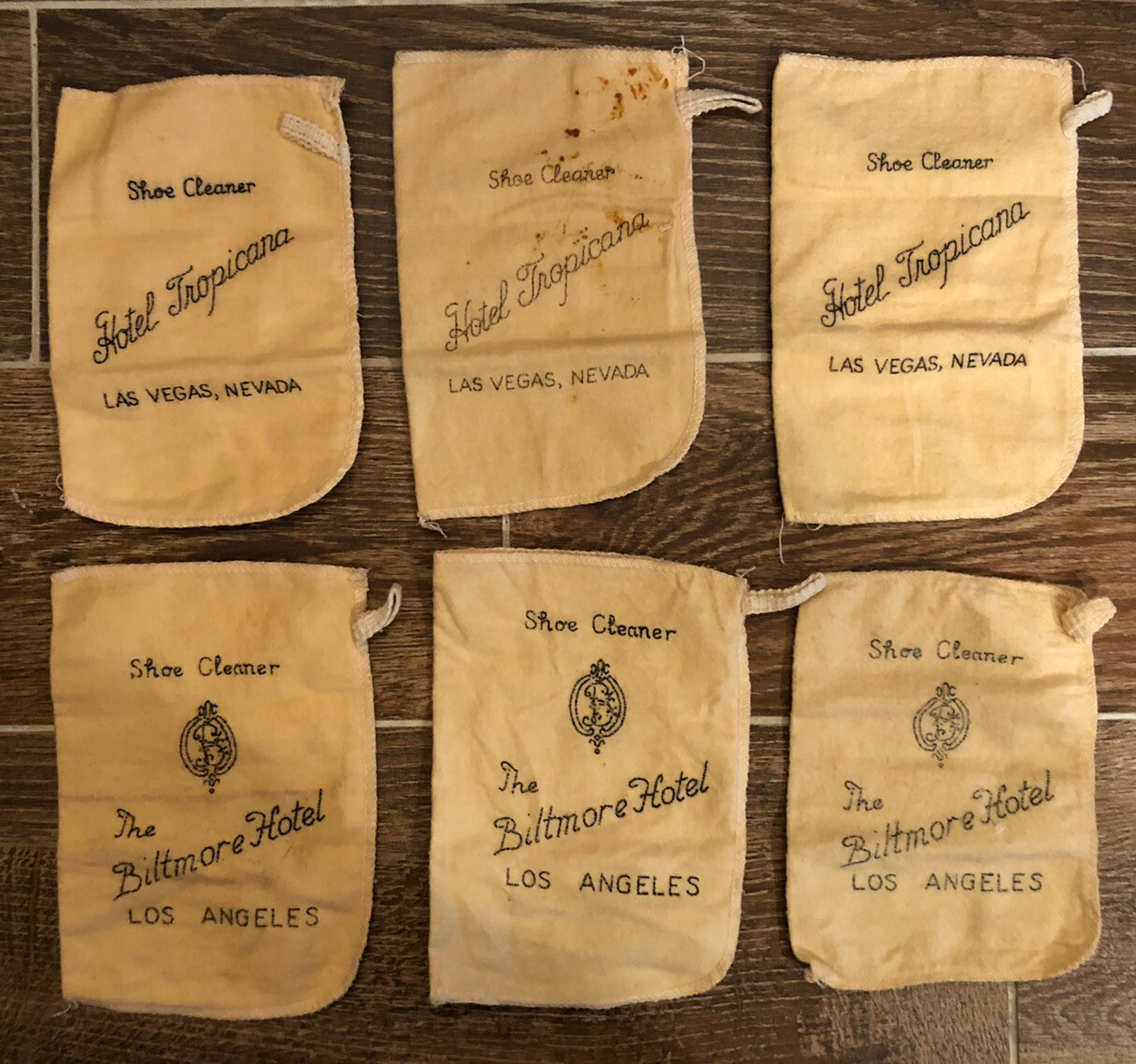 6 Vintage Biltmore Hotel Los Angeles/Tropicana Las Vegas Cleaner Soft