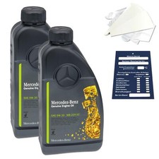 2 Liter Original Mercedes-Benz Motoröl 5W30 229.52 inkl. Trichter + Anhänger 2 Liter Original Mercedes-Benz Motoröl 5W30 229.52 inkl. Trichter + Anhänger