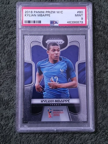 Kylian Mbappe 2018 Panini Prizm World Cup #80 PSA 9 Rookie Mint STAR! Qty