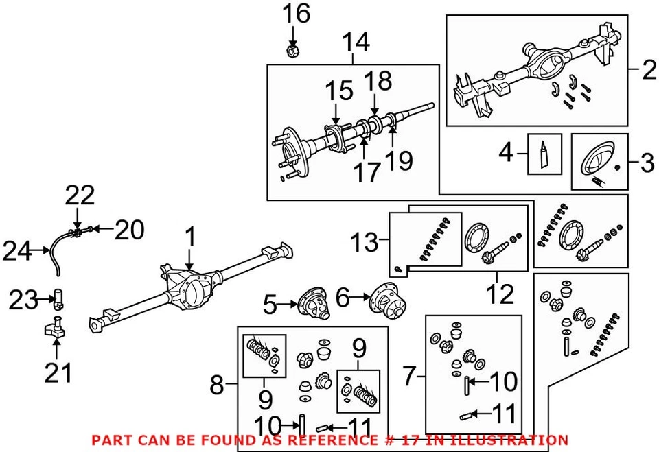 Sello de eje de transmisión trasera genuino OEM Mopar para Jeep Wrangler JK 07-18 Foto 3 de 4