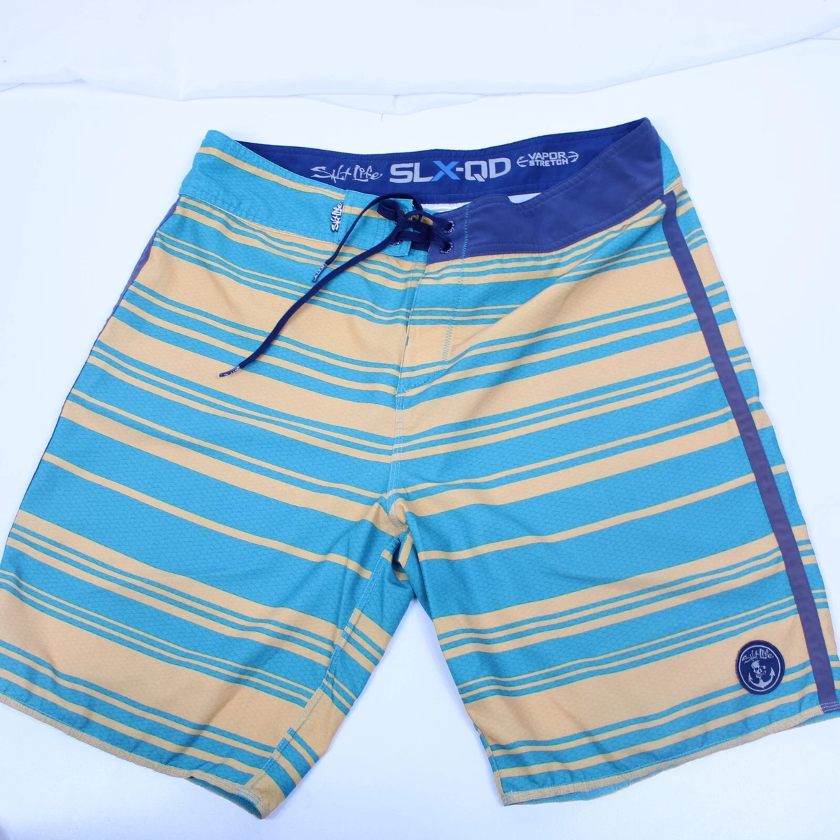 Salt Life SLX QD Mens Size 34 Swim Trunks Board Shorts Vapor