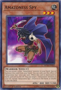 Amazoness Spy - MP18-EN165 - Common - 1st Edition x3 - Near Mint