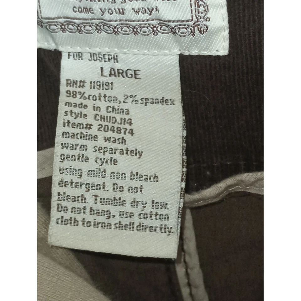 Chaqueta de pana con capucha para mujer talla L grande marrón para Joseph Fortune Foto 3 de 4