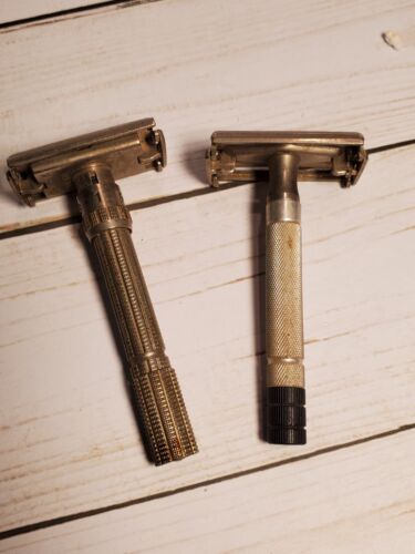 VTG Gillette Adjustable Safety Razor Dial 1-9 with H-1 Date Code Plus Additional - 第 1/16 張圖片