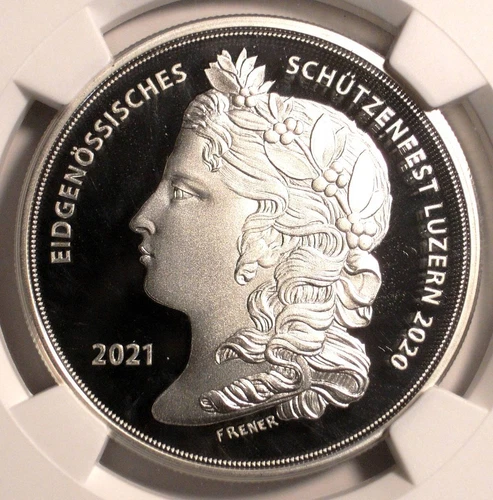 2021 Switzerland 50F Swiss Shooting Festival Hab - 112a NGC PF70 UCAM