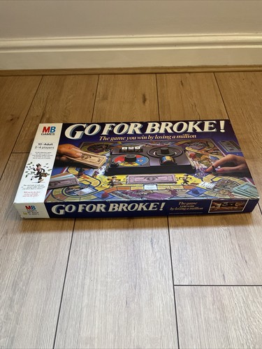 Go For Broke Board Game MB 1985 Vintage Classic Board Game Complete - Picture 6 of 9