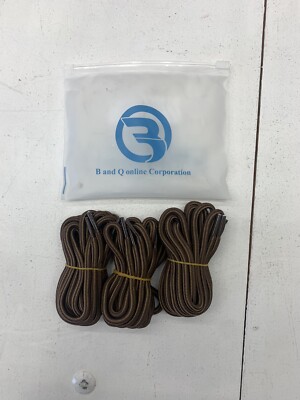 B And Q 3 Pairs Heavy Duty Dark Brown Shoe Strings