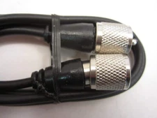 Workman CX-3-PL-PL RG58 3' Coax Jumper Patch Cable Black PL-259 Molded Ends