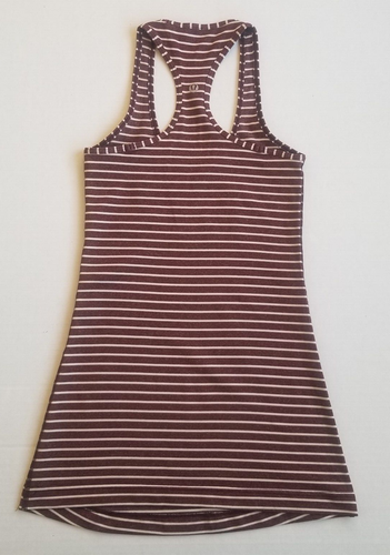 Lot Lululemon Cool Racerback Tank Top Camo Stripe Nesting Black Bird Sz 2 - Picture 9 of 20