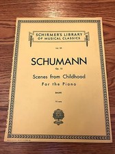 Schumann Scenes from Childhood Piano Sheet Music Book Schimer's Library Classics
