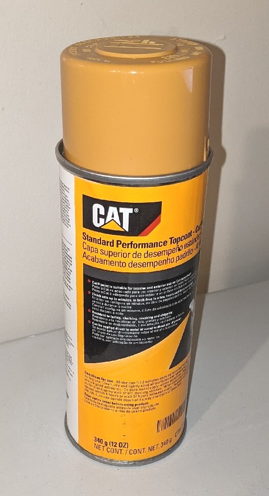 NEW Genuine Caterpiller CAT Yellow Aerosol Spray Paint 12oz 4589587