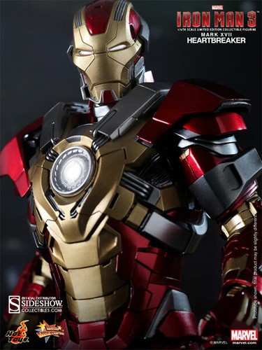 1:6 Hot Toys Iron Man 3 Figura Movie Masterpiece Iron Man Mark 17 Heartbreaker - Imagen 4 de 6