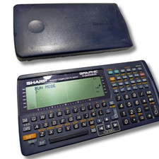 SHARP PC-G850V Pocket Computer C Language Z80 Powers On Battery Rust As-Is Japan