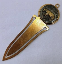 Vintage Polar Caves NH New Hampshire Souvenir Bookmark Paper Clip