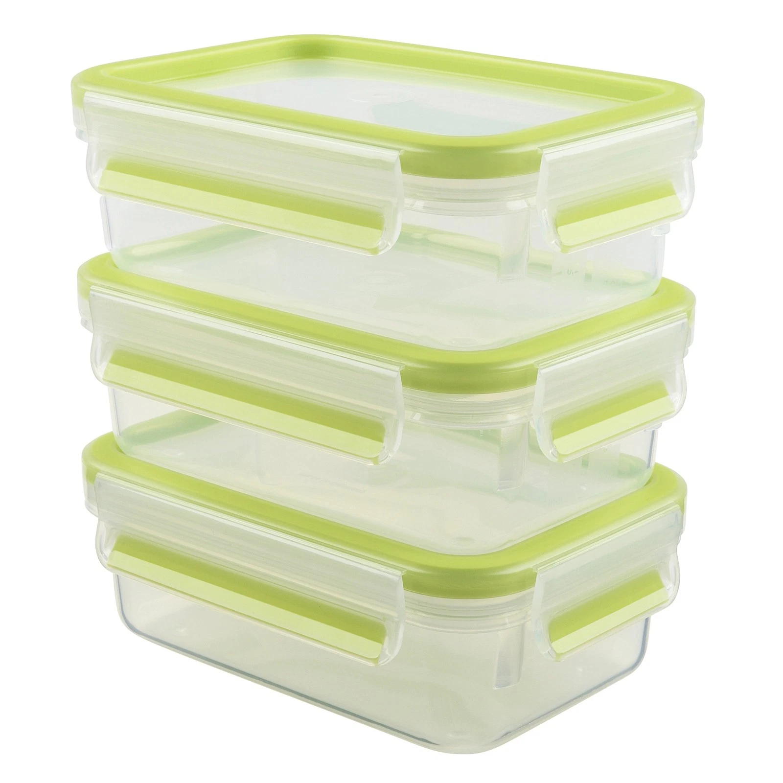 Emsa 515583 Clip & Close Colour 3-piece set of food storage containers 0.55 litr
