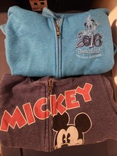 Mickey Mouse Zipper Sweater Boy Size S- Lot of 2