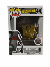 Funko Pop! Vinyl: Borderlands  Claptrap Gold Chase GameStop Exclusive Box Damage