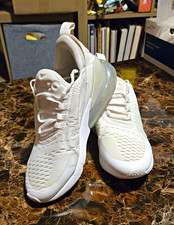 Nike Air Max 270 Men s White Low Top Lace-Up Athletic Sneaker US 5.5