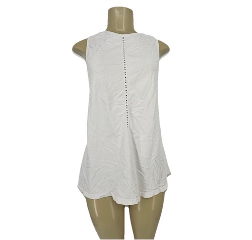 Athleta Women Medium Foothill Seamless Nylon Stretch Split Back Tank Top 37-21