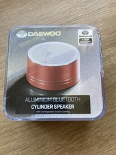 Image of NWT DAEWOO COPPER COLOUR BLUETOOTH CYLINDER SPEAKER