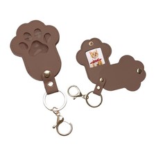 Pet Memorial Keychain Dog Paw Keepsake Photo Holder for Cat Lovers Holds Fur ...