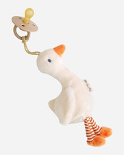 Itzy Ritzy Pacifier  Lovey Set - Natural Rubber Paci with Stuffed Animal