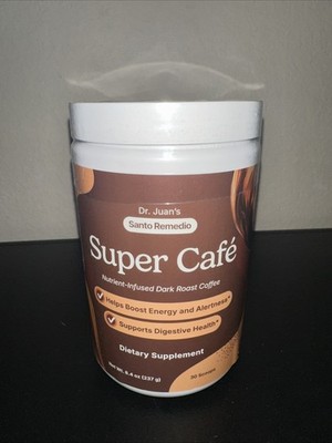Dr Juan Santo Remedio Super Cafe, Nutrient Infused Dark Roast Coffee, 8.4 oz