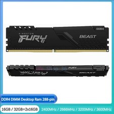 16GB / 32GB=2x16GB Ram DDR4 2400 2666 3200 3600 MHz 288-pin Desktop DIMM Memory